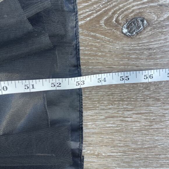 Blondie Niles Sz 9 Corset Gem Mesh Black Maxi Dress Event Sleeveless Romantic - Picture 5 of 16